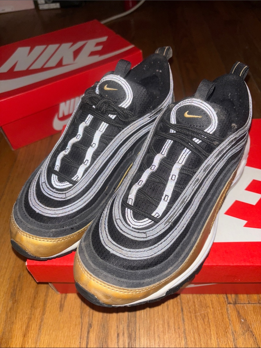 Nike Black & Gold Air Max 97